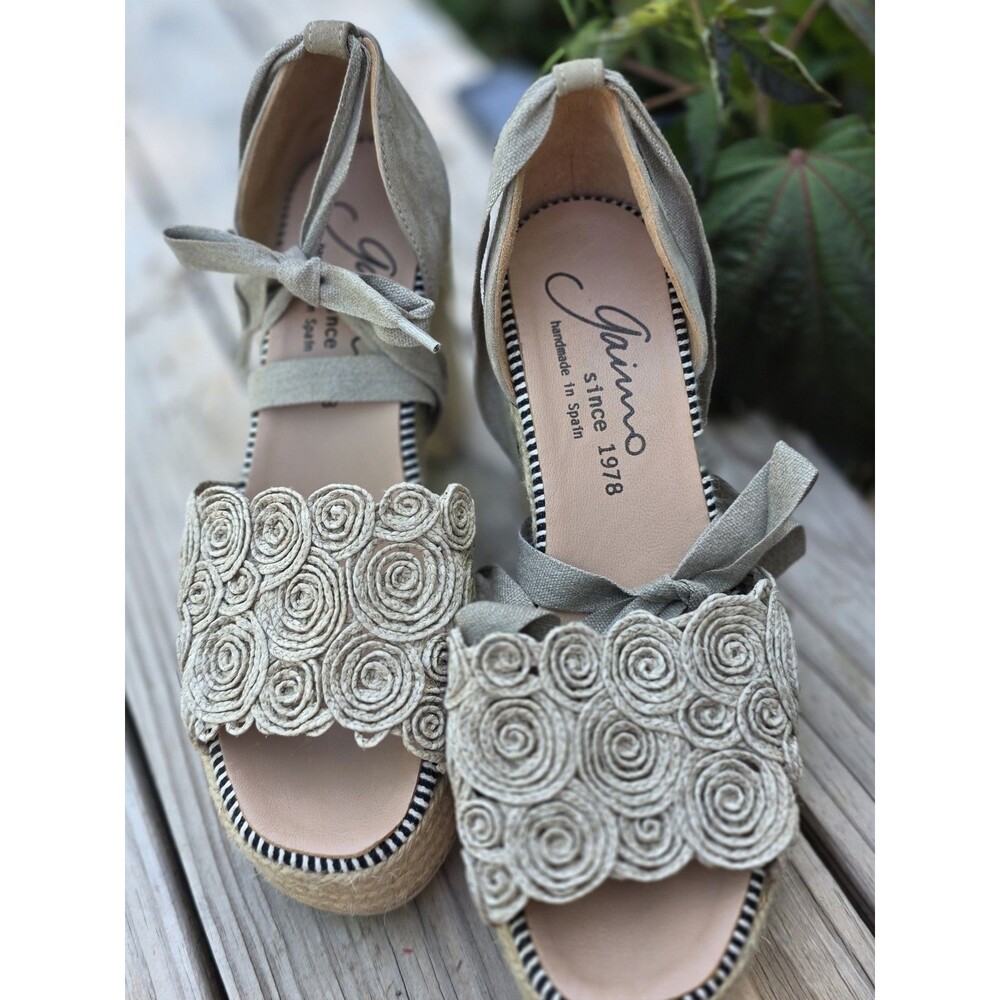 Women's Gaimo Espadrille Chunky Spiral Sandals Size 38 (7.5 US)